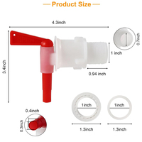 Robinet de seau en plastique, robinet de mise en bouteille, robinet de bière, robinet de soda pour seau de 5 gallons, fermentation, seau de brassage à domicile, fermentateur