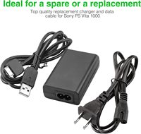 Cargador de Pared con Adaptador de CA de 5 V y 1,5 A Compatible con Sony PlayStation Vita 1000, Cargador para PS Vita