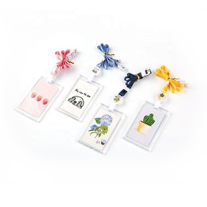 Porte-<span class=keywords><strong>badge</strong></span> rétractable en PVC écologique, lot de 4 avec pince à manteau et <span class=keywords><strong>cordon</strong></span>, porte-carte d'identité étanche - Product Image 6