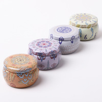 Contenitori/Vasetti/Lattine in Metallo Vuoti all'Ingrosso da 2oz 4oz 6oz 8oz Rotondi Oro Rosa Opaco Bianco Nero Senza Giunture per Candele