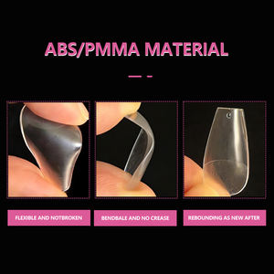 JIEYU PMMA/ABS <span class=keywords><strong>Faux</strong></span> <span class=keywords><strong>ongles</strong></span> en forme de cercueil moyen, préformés, semi-mat, couvrance totale, pour extensions à coller, kit d'extensions d'<span class=keywords><strong>ongles</strong></span> en acrylique - Product Image 5