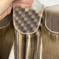 HD Lace Closure Custom 4x4 3x5 5x5 6x6 13x4 Hand Tied Untuk Rambut Rontok Wanita Perlengkapan Salon Topper Rambut Asli Manusia