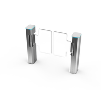 Barrière pivotante à faible consommation d'énergie en acier inoxydable 304 avec reconnaissance d'empreintes digitales pour la sécurité des campus