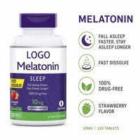 Comprimés de mélatonine 10 mg à marque privée OEM – Améliore la mémoire, favorise le sommeil, végétalien, sans OGM, favorise l'endormissement plus rapide, complément alimentaire pour adultes