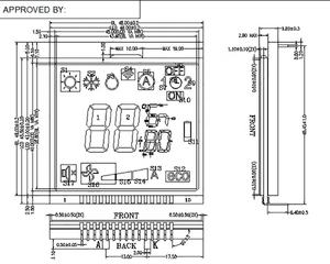 100% Geïnspecteerde Monochrome Va Lcd-Modules Aangepaste Segmenten Scherm Met <span class=keywords><strong>Spi</strong></span>-Interface Vervaardigd Door Experts - Product Image 5