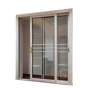 Pátio padrão australiano cozinha painel duplo de alumínio porta de vidro deslizante e janelas
