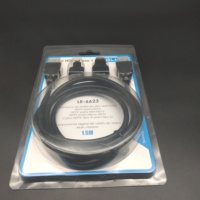 Vente en gros de câbles de données électroniques personnalisés boîte d'emballage blister PET durable à clapet pour stockage sécurisé pour emballage industriel