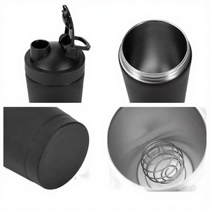 Eco Friendly Custom Logo Double Wall Vacuum Insulated Sports Stainless Steel Protein <b>Shaker</b> <b>Bottle</b> 750ml 500ml - Product Image 2