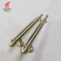 Poignée de porte de luxe en aluminium massif, style classique, bronze antique, pour entrée principale de villa, porte en bois et verre grand format