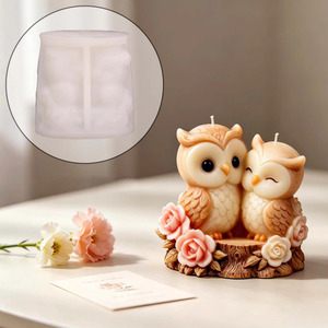 DIY Owl Scented <b>Candle</b> Ornament <b>Mold</b> Nordic-style Modern Minimalist Styling Decoration Silicone <b>Mold</b> - Product Image 2