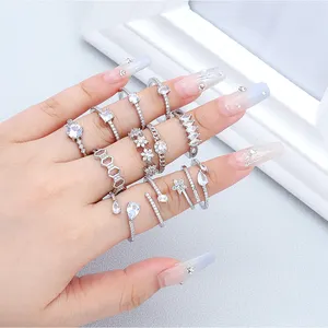 Jxx moda latão zircônia platina banhado mais recente anel mais barato anel de casamento personalizado para as mulheres