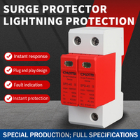 Perangkat Pelindung Lonjakan Tegangan DC LONG TAI SPD-40 T2 2.4kV 20KA 2P 1000VDC Cangkang Dua Warna Berbahan PC+ABS yang Diperkuat, Langsung dari Pabrik, untuk PV Solar Bersertifikasi CE