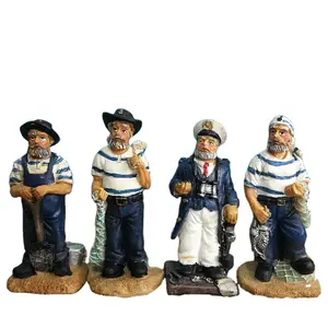 Sailor and Captain, Custom Polyresin animal figurine at any size & color & Shape