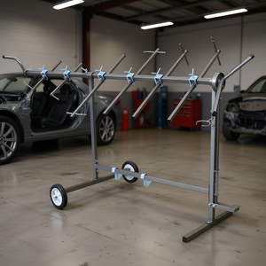 Support de peinture automobile rotatif à 360 degrés, support de panneau, support de capot, support de pulvérisation pour pare-chocs de voiture, équipement de réparation de carrosserie - Product Image 2