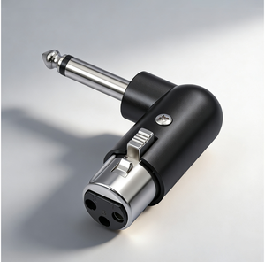 3-pins XLR vrouwelijke naar <span class=keywords><strong>1</strong></span>/<span class=keywords><strong>4</strong></span>" / 6,35 mm mannelijke mono TS hoekadapter met <span class=keywords><strong>4</strong></span> verstelbare hoekposities: rechts, links en 90 graden - Product Image 6