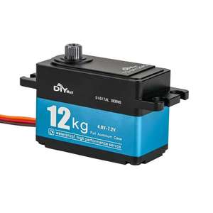 Servo Digital de Bajo Perfil TD-9412MG de 12 KG con Alto Torque, Motor de Escobillas de Carbón Totalmente Metálico, 180/270/360 Grados para Coche RC <span class=keywords><strong>1</strong></span>:<span class=keywords><strong>10</strong></span> <span class=keywords><strong>1</strong></span>:8 y Robot - Product Image 1