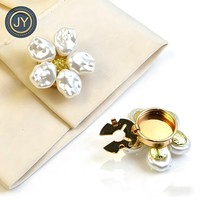 Boutons Métalliques Personnalisés pour Vêtements Femme, Jeans, Chemises – Forme Fleur, Logo Perle, 17mm, Écologiques, Sans Nickel