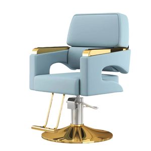 Silla de Barbero Moderna y Duradera de Acero Inoxidable con Asiento Ajustable para Salón y Spa de Luxmars - Product Image 5