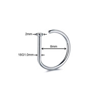 Femmes hommes faux Piercing nez anneau boucles d'oreilles mode punk Non Piercing nez Clip acier inoxydable perforé Septum bijoux de corps