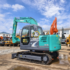 7ton kobelco รถขุดขนาดเล็กมือสอง SK75รถขุดดินพร้อมเครื่องมือผลักขุดดินมือสอง SK75 SK95 SK80โรงงานของ Shiwen - Product Image 4