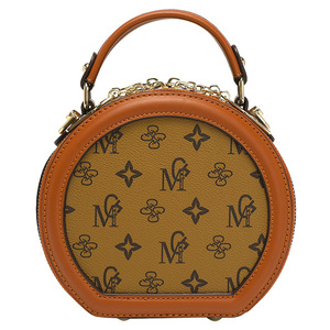 Sac à main rond <span class=keywords><strong>de</strong></span> luxe haut <span class=keywords><strong>de</strong></span> gamme <span class=keywords><strong>en</strong></span> cuir véritable <span class=keywords><strong>de</strong></span> vachette, style boîte-chapeau, vente <span class=keywords><strong>en</strong></span> gros d'usine, sac bandoulière pour femme - Product Image 6