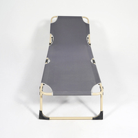 Lit superposé pliable portable moderne pour l'extérieur, chaise longue réglable en fer pour la plage, le parc et le jardin, mobilier d'extérieur