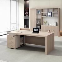 Bureau de direction en bois, directement de l'usine, pour ordinateur, adapté aux managers et superviseurs, usage professionnel.