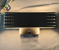 Lampes murales de chevet pour chambre d'hôtel Hilton Garden Inn, éclairage personnalisé pour l'hôtellerie, finition fumée brossée