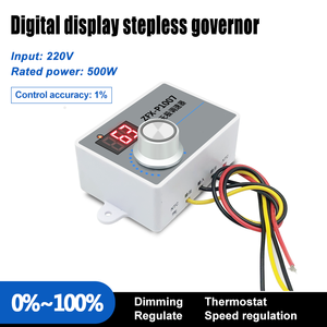 1007 500W Pantalla digital Micro controlador Regulador de velocidad AC 220V Controlador de velocidad - Product Image 2