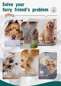 Shampooing et revitalisant pour chien sans larmes Contrôle des odeurs pour chien Hydrate les poils et l'après-shampoing pour chien - Product Image 2