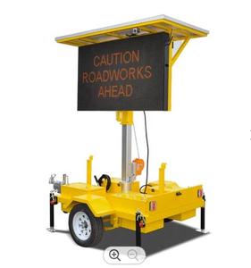 <strong>Solar</strong> LED <strong>Portable</strong> <strong>Variable</strong> <strong>Message</strong> <strong>Signs</strong> Mobile Screen Trailer Mounted LED VMS Boards - Product Image 2