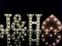 Lettres géantes MARRY ME à LED solaires pour la décoration de mariage romantique en extérieur et en intérieur