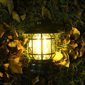 Retro Outdoor Camping <b>Lantern</b> <b>Led</b> USB <b>Rechargeable</b> Hanging Light For Tent And Hiking - Product Image 3