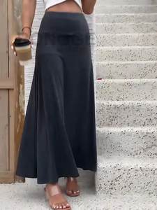 2025 <b>Summer</b> Half-Length <b>Skirt</b> with Elegant Elegance Trendy Drop Casual Style Sequined Decoration Natural Waistline <b>for</b> Autumn - Product Image 3