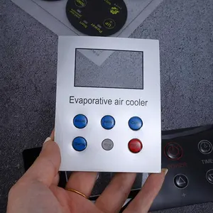 Custom Printed Epoxy Control Panel 3D Button Label For Electric Appliance Machine