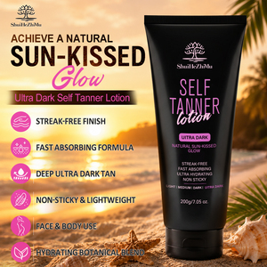 Lotion autobronzante à marque privée avec DHA, lotion corporelle bronzante sans soleil, hydratante, bronzage naturel sans traces, OEM - Product Image 1