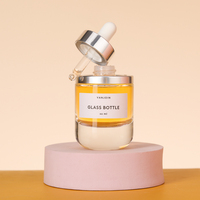 Flacon compte-gouttes en verre vide de 30 ml, flacons d'huile essentielle pour cheveux, sérum facial pour le soin de la peau