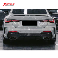 Difusor Trasero de Fibra de Carbono XTREME, Difusor Inferior con Divisores Laterales para BMW G22 G23 420i 430i M440i