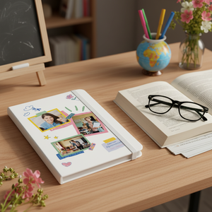 Special Offer Personalized <b>A5</b> Thermo Leather Notebook 1 Portable <b>Diary</b> Photo Education Automotive Teachers' Day Gift Idea - Product Image 3