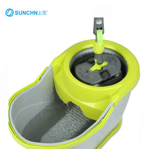 Hand Free Self-Wringer <strong>Spin</strong> <strong>Mop</strong> and Bucket Set with 2 <strong>Mop</strong> Heads Microfiber Fabric 360 Degree Rotating Flat <strong>Mop</strong> - Product Image 4