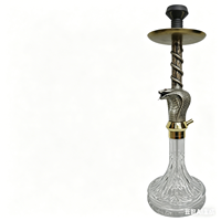 Ensemble de chicha de luxe en forme de serpent exotique, style égyptien complet, narguilé chicha avec accessoires pour la vente en gros