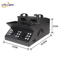 DMX512/télécommande 1200W rvb Led machine à bulles de fumée pour DJ club fête de mariage scène brouillard bulle machine