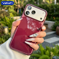Coque de téléphone magnétique brillante en PC de haute qualité VAWI B410 pour iPhone 17 18 Pro Max, antichoc et tendance, protection pour téléphones