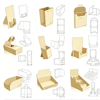 Individuell Bedruckte Recycelbare Papier-Faltschachteln für Lebensmittelverpackungen mit Glanz- oder Matt-Finish