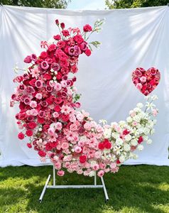 Decorazione da Tavolo a Forma di Luna con Rose in Seta TUOYI per Proposte di Matrimonio con Fiori Realistici Impermeabili - Product Image 4