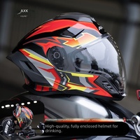 Casque de moto électrique importé en ABS intégral unisexe, chaud et sûr pour toutes les saisons, y compris l'hiver