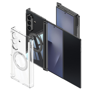 เหมาะสำหรับเคสโทรศัพท์แบบใส Samsung ZTriFold พร้อมมุมกันกระแทกสี่มุมแบบแม่เหล็ก, หุ้มรอบด้านแบบพับได้ - Product Image 1