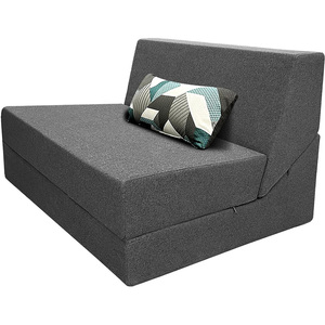 Gấp sofa giường kích thước duy nhất với gối bộ nhớ bọt chuyển đổi ngủ ghế sàn ghế <span class=keywords><strong>futon</strong></span> lười biếng cho phòng khách - Product Image 1