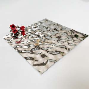 Placa de Acero Inoxidable M20 201 304 de 0.5mm-3.0mm de Espesor con Diseño de Ondas de Agua, Servicios de Soldadura, Doblado y Corte, Decoración - Product Image 4