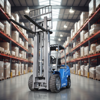 Forklift Counterbalance Liftron Seri DL CPD30L 3T Lithium-Ion 80V Ban Solid untuk Manufaktur Batu Bata/Blok